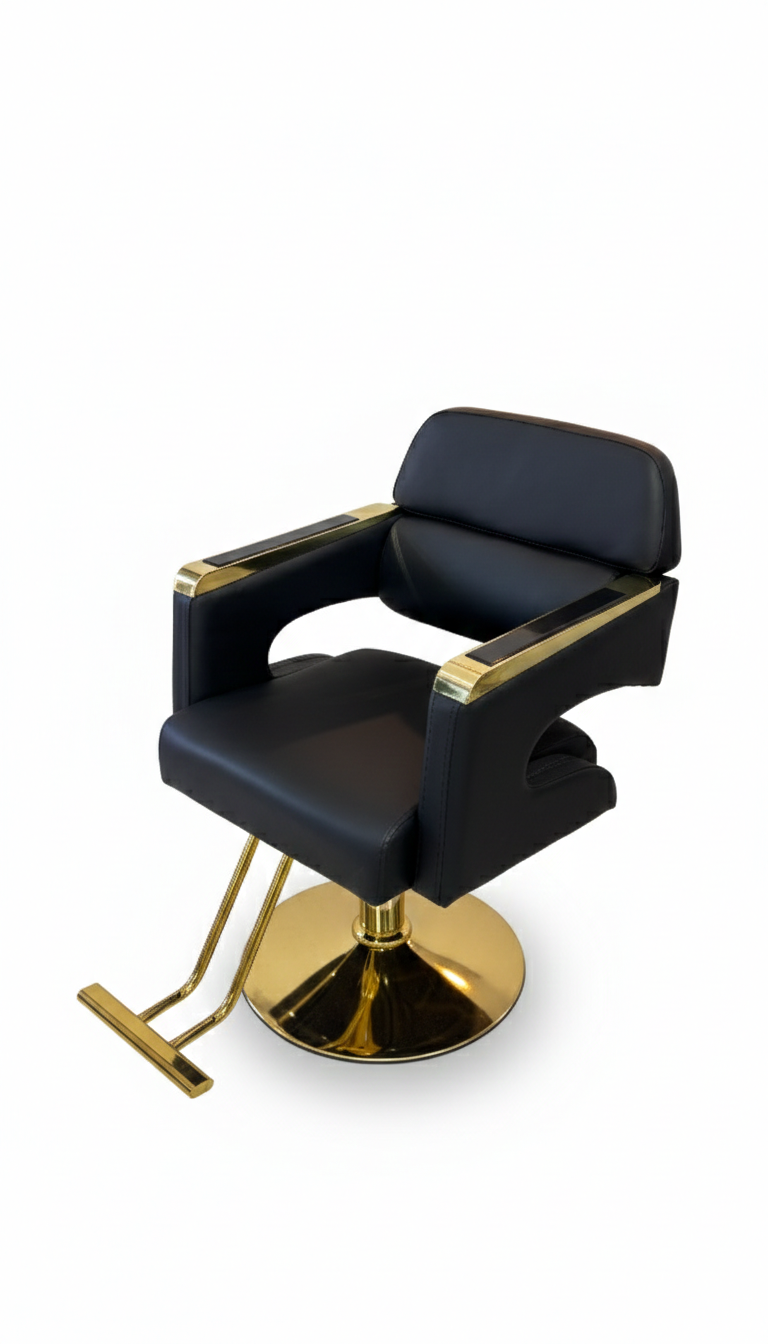 Onyx & Gold Professional Styling Chair